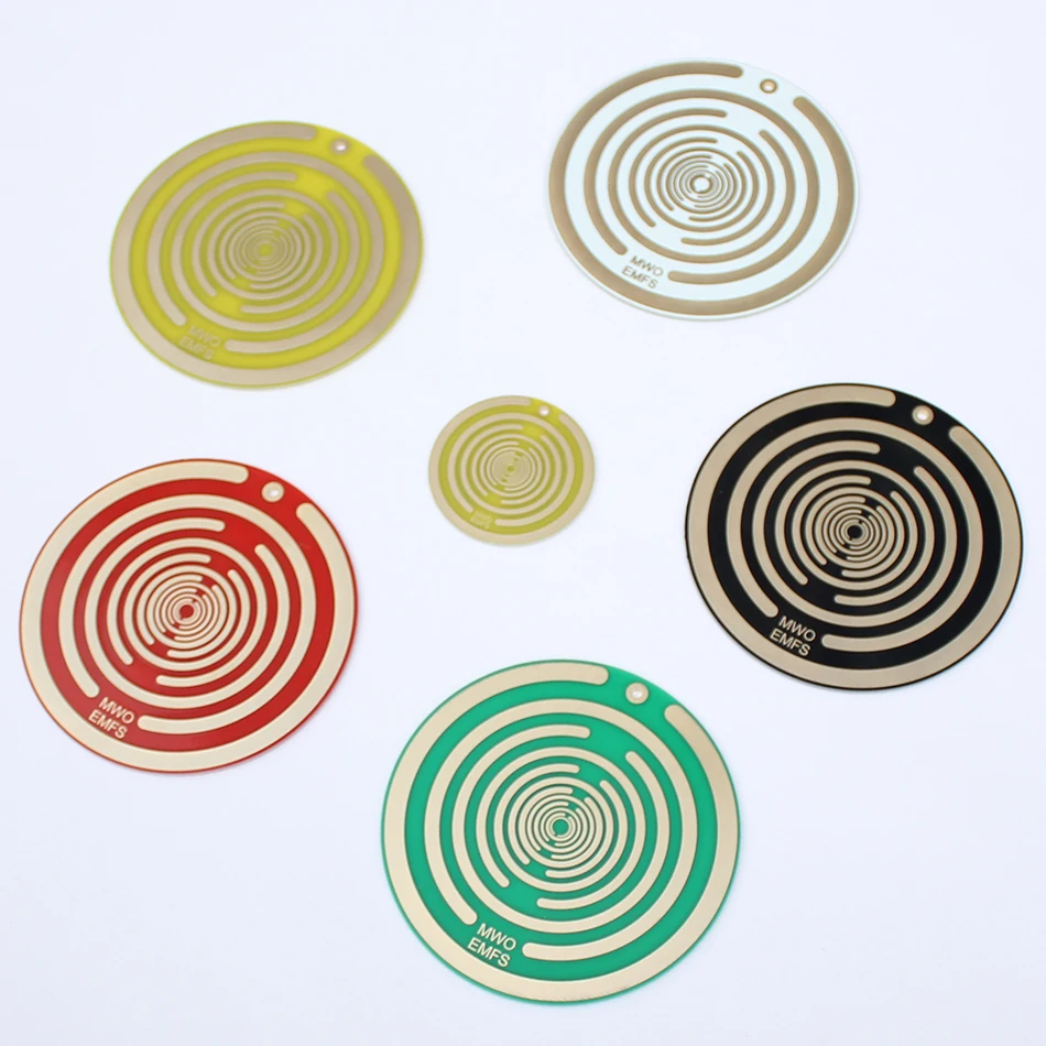 6 шт. поляризационный диск Tesla двусторонняя антенна украшения энергетический