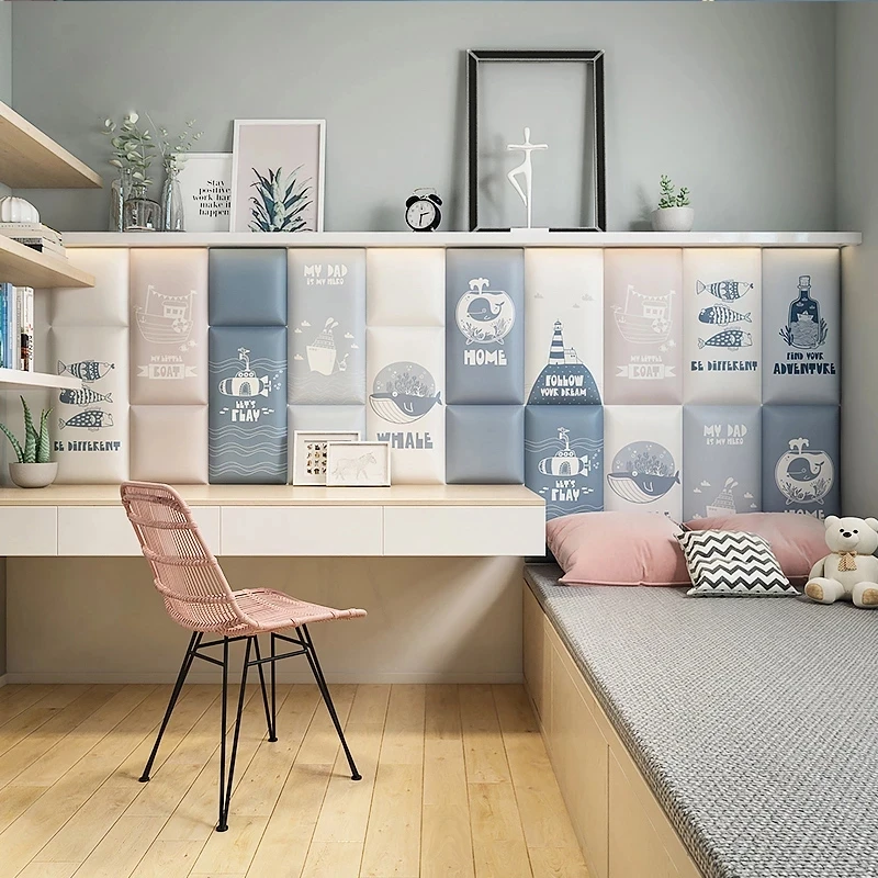 

Children's room anti-collision wall sticker headboard soft bag tatami bedroom decoration self-adhesive wallpaper