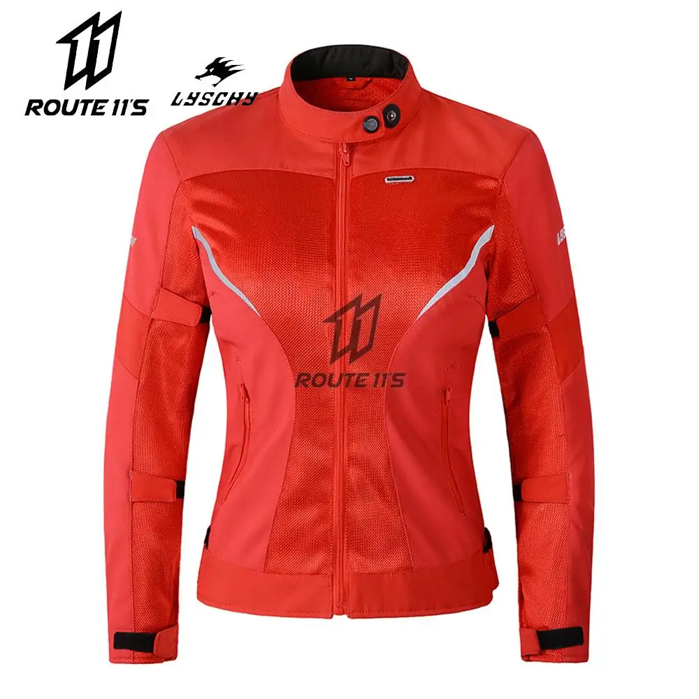 

LYSCHY Motocross Jacket Men Women Couple Jaqueta Motociclista 5pcs Protective Gear Breathable Mesh Wear-resistant Racing Jackets