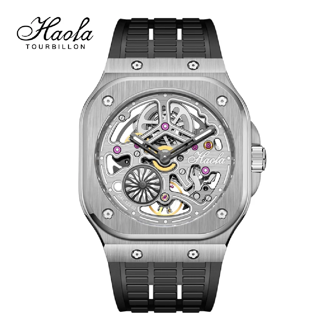 

Haofa Men's Luxury Automatic Mechanical Sapphire Wristwatches Skeleton Movement Watch Men Luminous montre homme automatic 1960