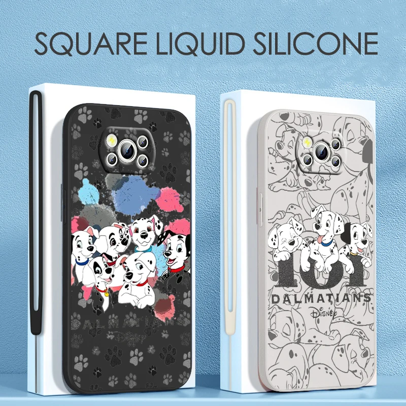 

Disney Dalmatians For Xiaomi POCO C50 C40 X4 M5S F4 M4 X3 F3 M3 C3 Pro GT NFC 4G 5G Liquid Rope Phone Case