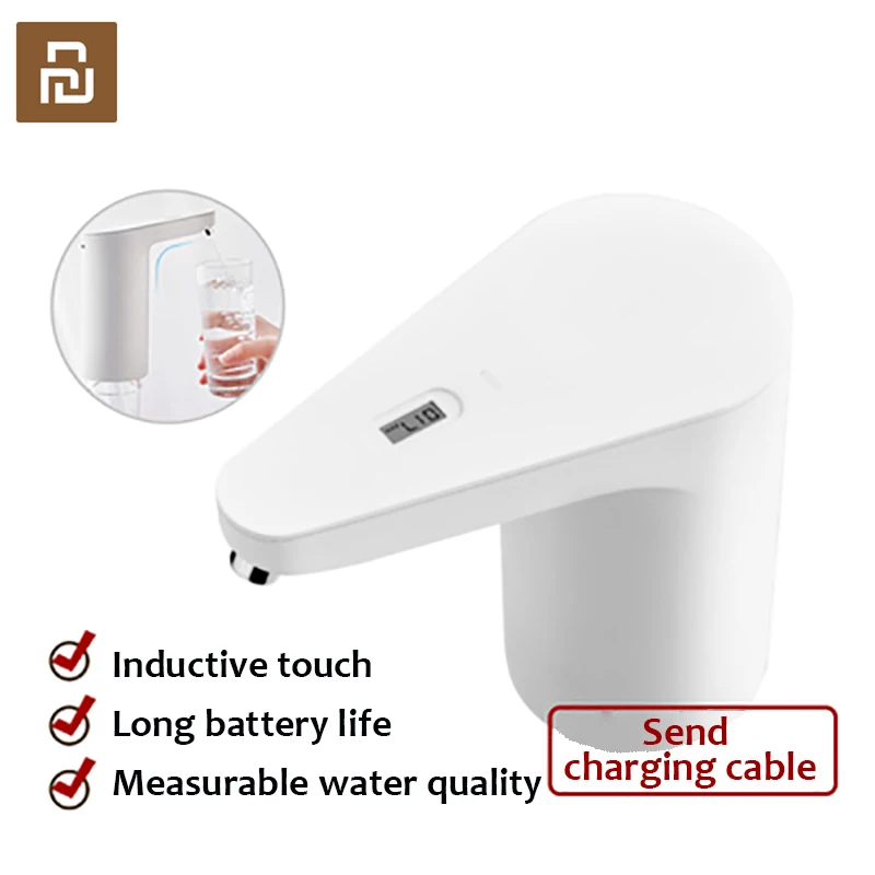

Автоматический мини-диспенсер для воды Youpin TDS, беспроводной Перезаряжаемый Электрический водяной насос с сенсорным переключателем, может о...