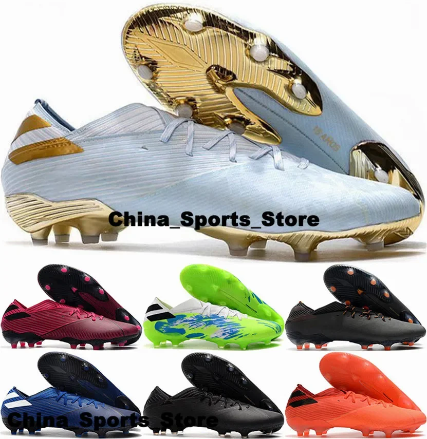 

Nemeziz Messis 19 FG Soccer Cleats Football Boots Shoes Size 12 Sneakers Firm Ground Us Mens Botas De Futbol Us12