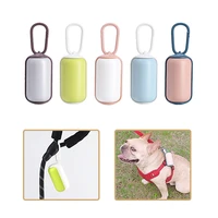 cute plastic pet garbage box portable dog poop waste bag dispenser cat outdoor cleaning pick up trash bag pets cleaning supplies