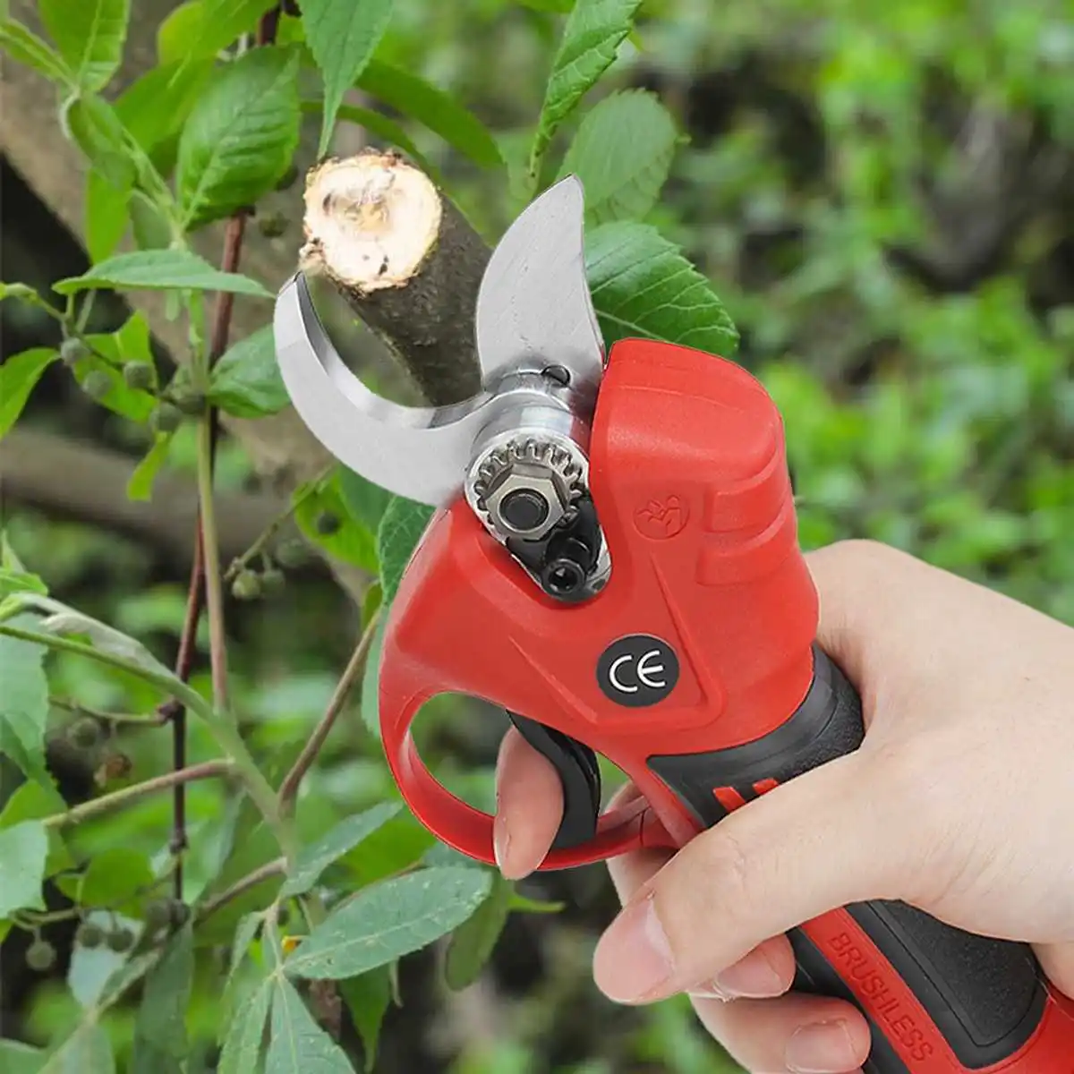 18V 4 Gear Brushless Cordless Pruner Shear Efficient Fruit Tree Bonsai Pruning Electric Tree Branches Cutter for Makita Battery