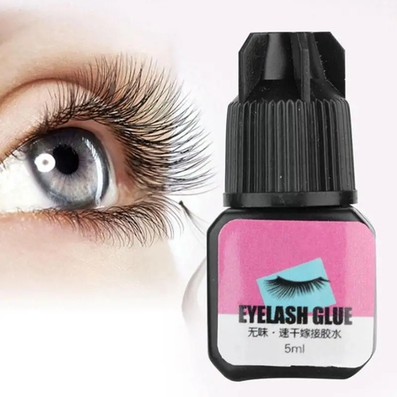 

False Eyelash Extension Glue Painless Professional 2-3 Waterproof Drying Glue Long Eyelashes Glue Seconds Fast Lasting Lash U0J9