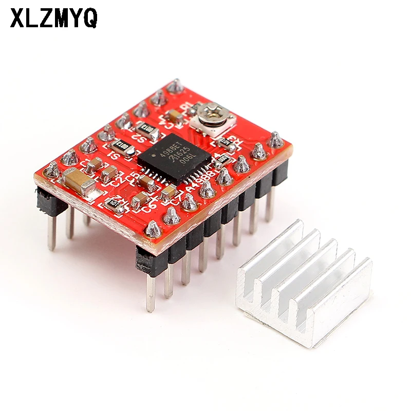 5pcs A4988 Stepper Motor Driver Module With Heatsink + Heat Sink 3D Printer Parts For SKR V1.3 1.4 GTR V1.0 DIY Electronic Kit |