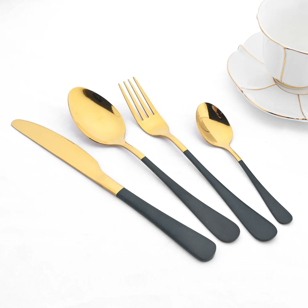 Кухонные столовые приборы Zoseil 24 дюйма вилка ложка нож набор столовых приборов из