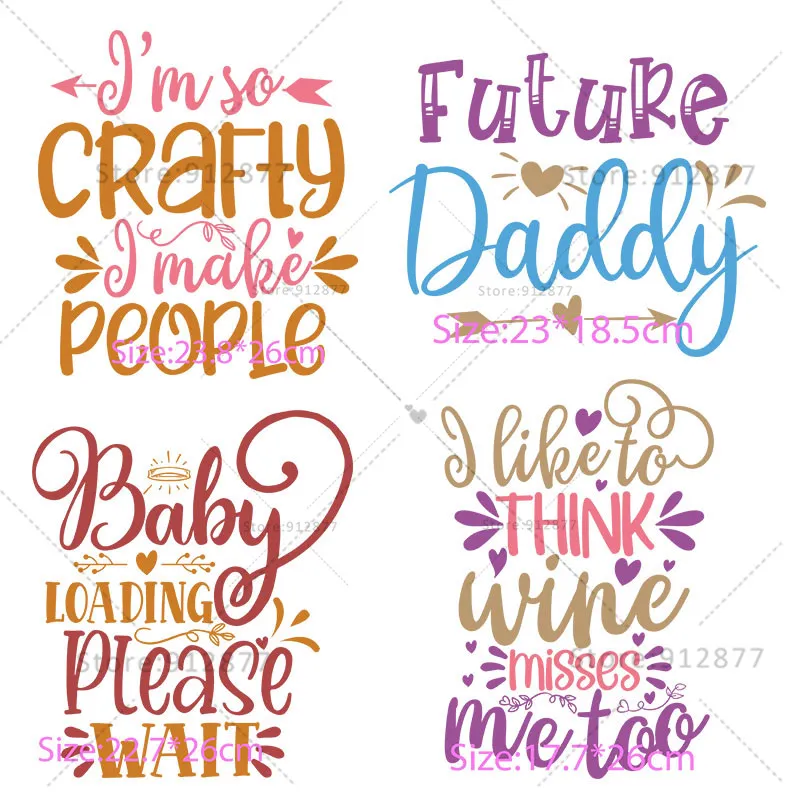 Цифровая печать трансферная пленка беременность говорящая будущее мамочка папа