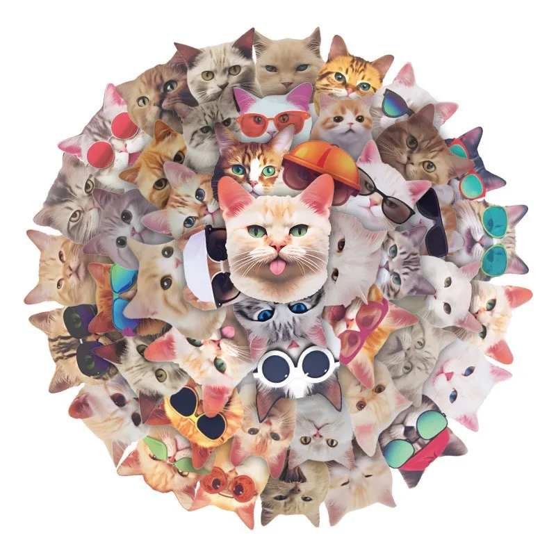 

50 шт., водонепроницаемые виниловые наклейки для ноутбука