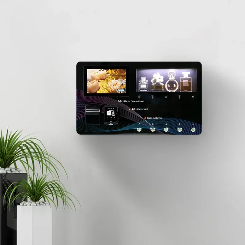 Настенный торговый автомат DKM с сенсорным экраном и дозатором банкнот