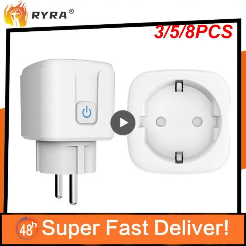 

3/5/8 шт., Беспроводная розетка с голосовым управлением