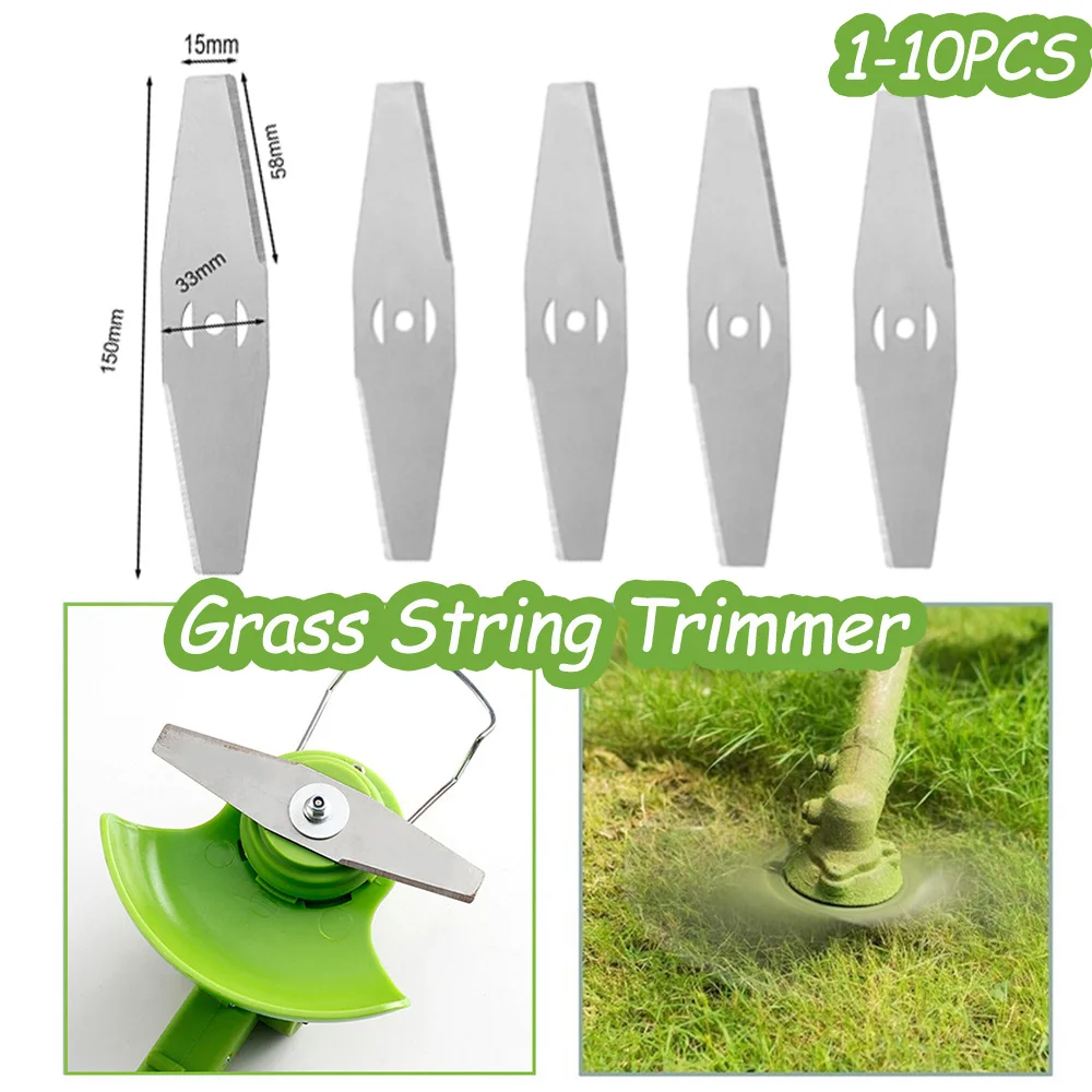 

1-10Pcs Metal Grass String Trimmer Head Blade Replacement Saw Blades Lawn Mower Fittings Accessories for Garden Tool Parts