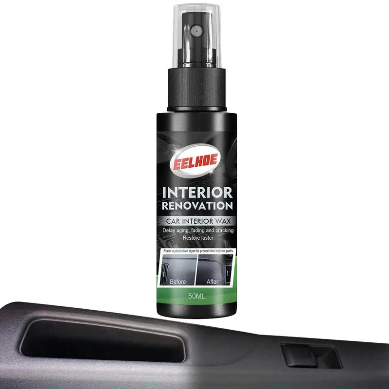 

Car Interior Repair Spray 30ml/50ml PP Leather Revitalizing Coating Agent Auto Leather Refurbishment Spray Long Lasting Shine