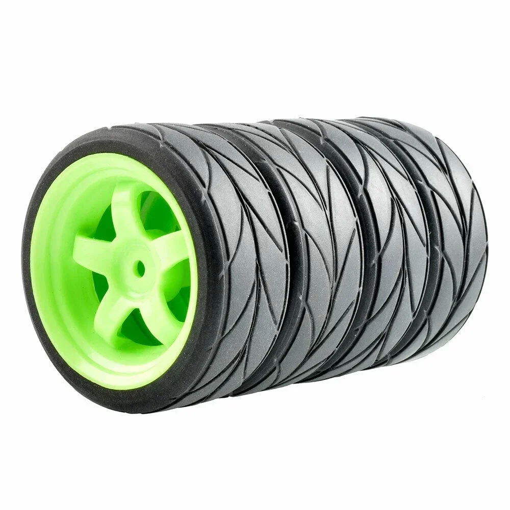 4 шт. RC 6030-6081 резиновые шины и пластиковые колеса для гонок на дорожных