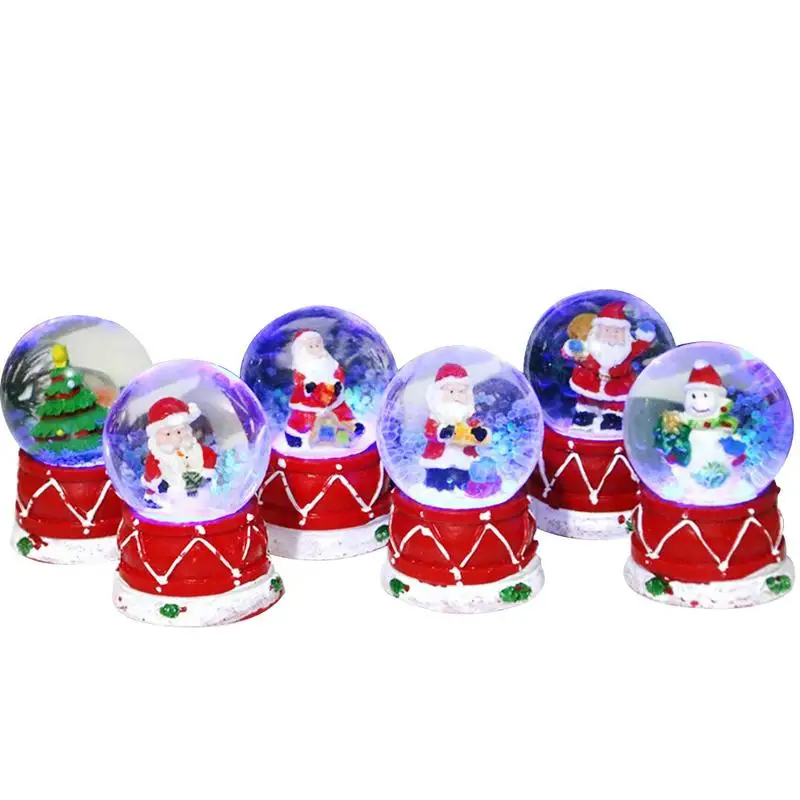 

Snowman Snow Globe Lighted Up Crystal Clear Christmas Glass Globes Battery Powered Lightweight Home Christmas Decor For Kids
