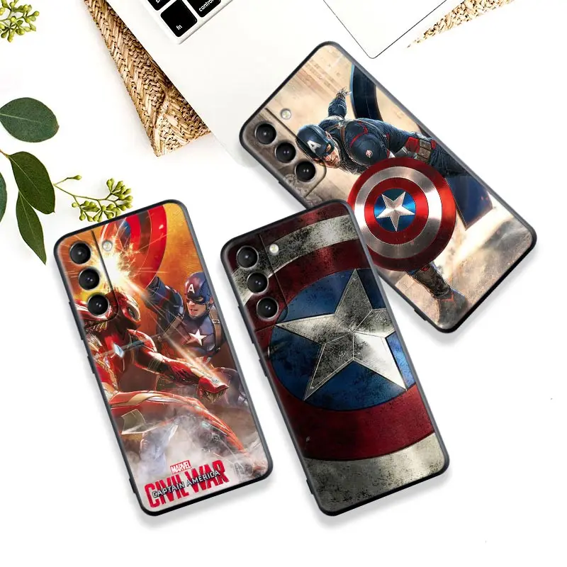 

Marvel Civil War Captain America Case For Samsung Galaxy S23 Ultra S22 5G S21 S20 FE Cover For Galaxy S22 s23 S21 S10 Plus Cases
