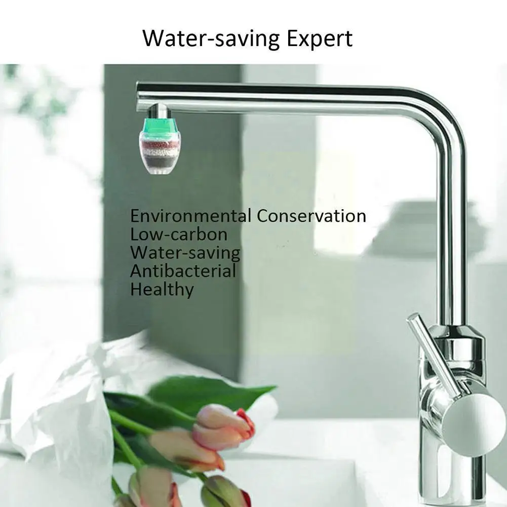 

Kitchen Faucet Tap Water Purifier For Household 5 Layers Water Purifier Filter Activated Carbon Filtration Mini Faucet Puri B6y1