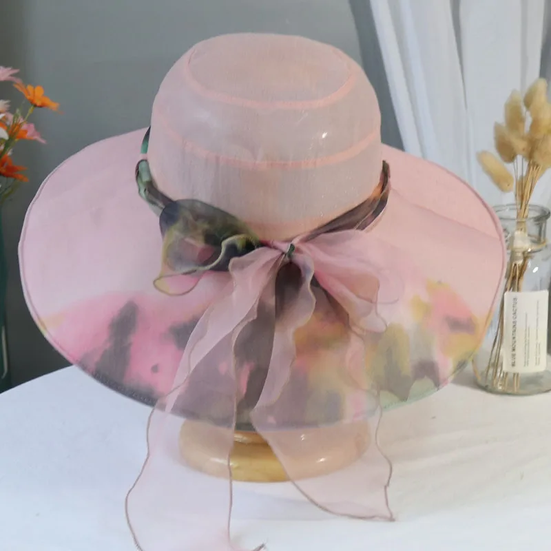 New Fashion 2022 Women Bow Church Hat With Floral Summer Wide Brim Fisherman's Hat Elegant Party Hats Beach Sun Protection Caps
New Fashion 2022 Women Bow Church Hat With Floral Summer Wide Brim Fisherman's Hat Elegant Party Hats Beach Sun Protection Caps