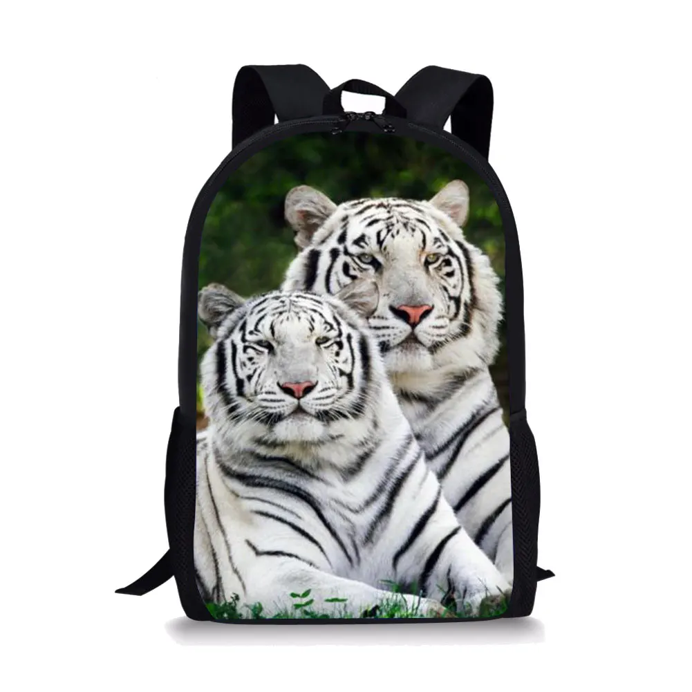 Ferocious Animal Style Print New Large Schoolbag Student School Backpack Waterproof Bagpack Capacity Primary Book Bags