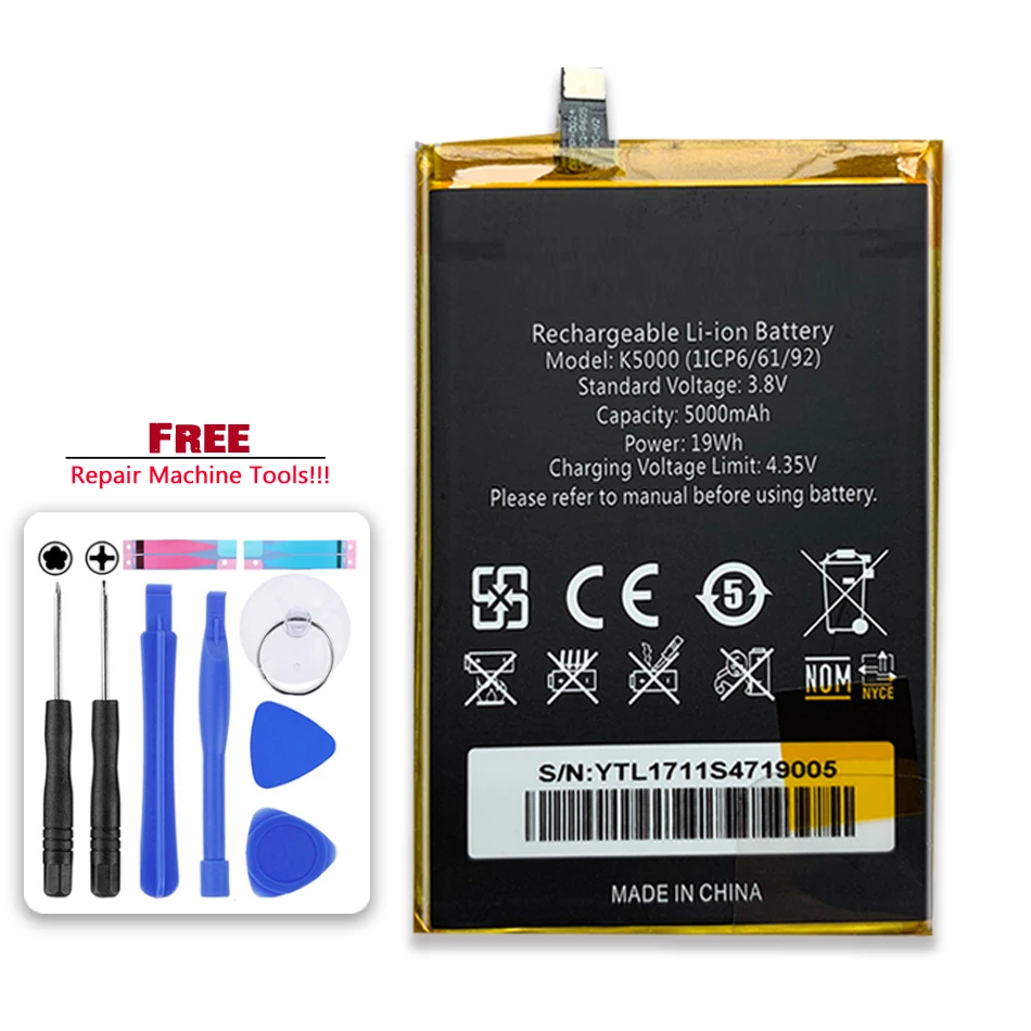 

New 5000mAh Battery For Oukitel K5000 K 5000 Bateria Batteries