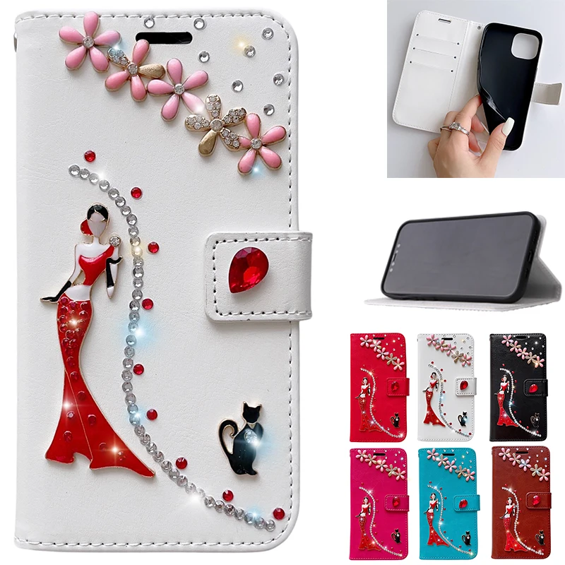 

Раскладной чехол-кошелек с флэш-сверлом для Huawei P30 P40 P50 P20 Lite Mate 20 30 Pro P smart 2019 2021 Y6P Y7P Y6 Y7 Y9 2019 Honor50