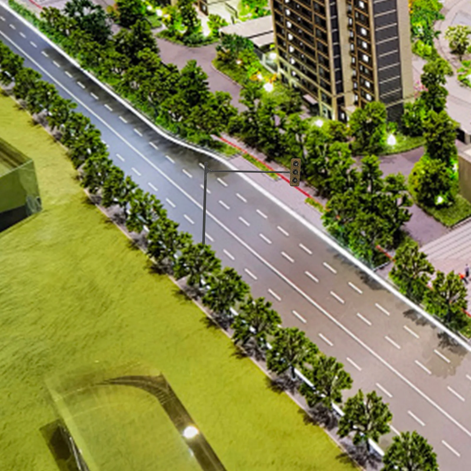 Модель поезда сигнальная лампа микропейзажные украшения мини-моделирование