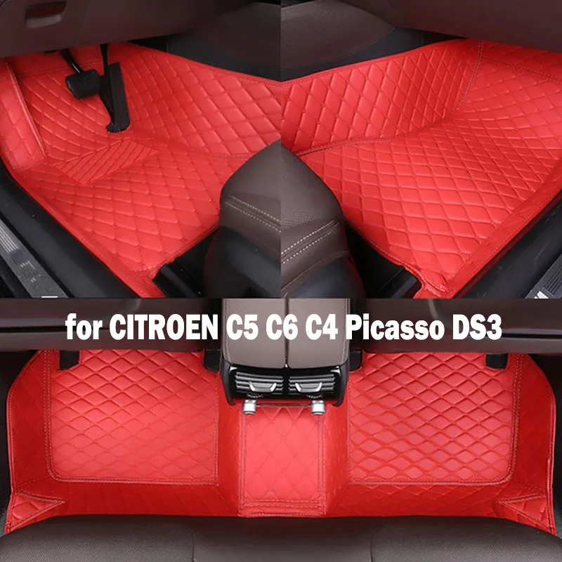 

Высококачественные кожаные автомобильные коврики CRLCRT для CITROEN C5 C6 C4 Picasso DS3 DS4 DS5 C3 C2 C3 XR C4, автомобильные аксессуары, ковер