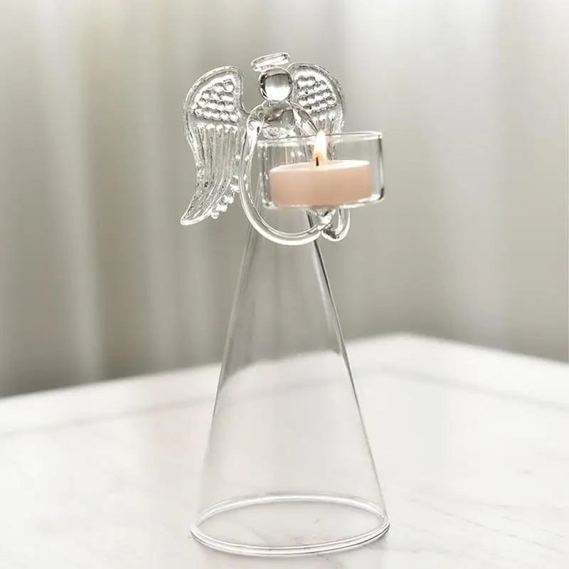 European Candlestick Night Light Christmas Decorations Luminous Ornaments Romantic Wedding Gifts