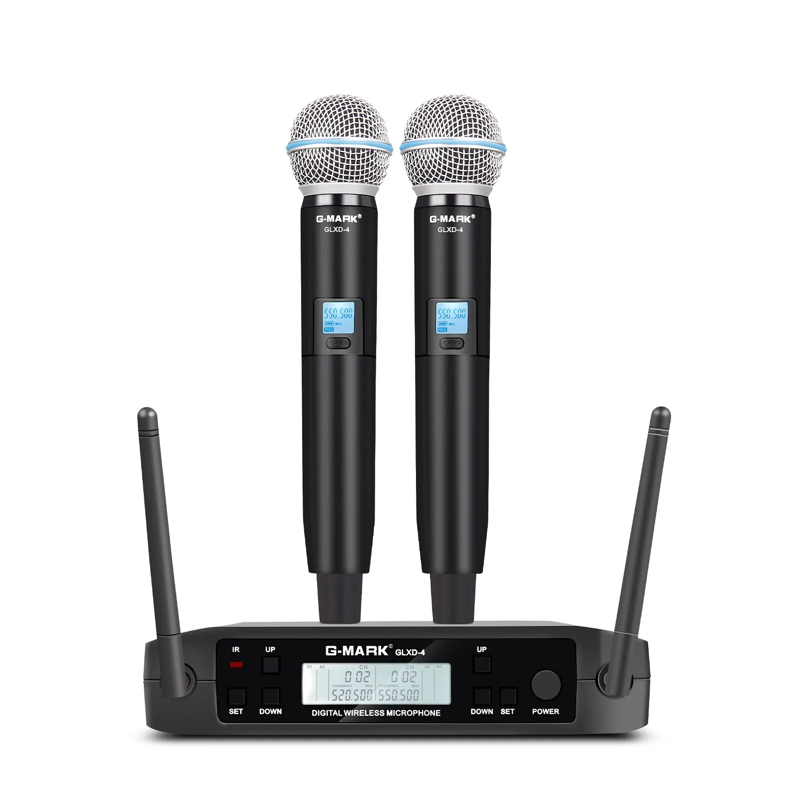 Microphone Wireless G-MARK GLXD4 Professional UHF System Han