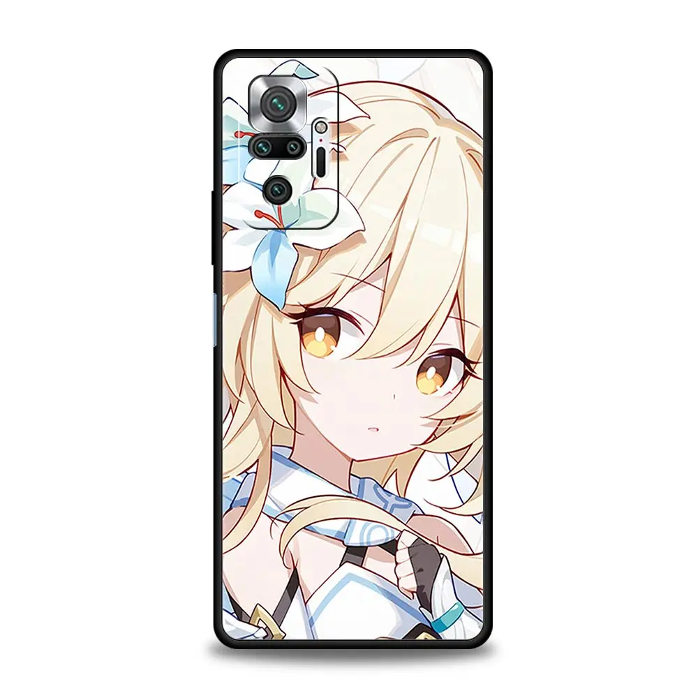 Чехол для телефона Genshin Impact Game Xiaomi Redmi Note 12 11 10 Pro Plus 10S 9S 9 9T 8T 9C 9A 8 7 K40 игровой