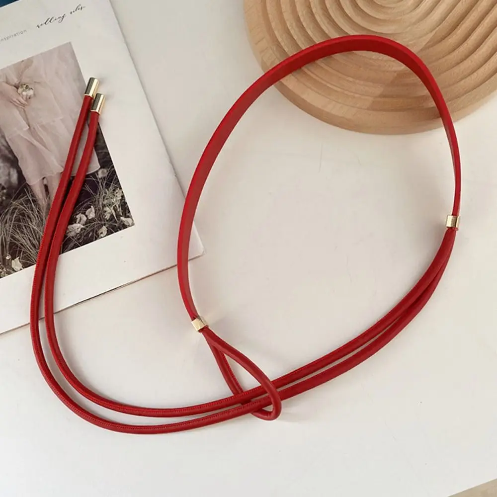 

Waist Belts Trouser Decoration Jeans Belts Tassel PU Leather Waist Belts Women Waistbands Knot Dress Decoration Belts