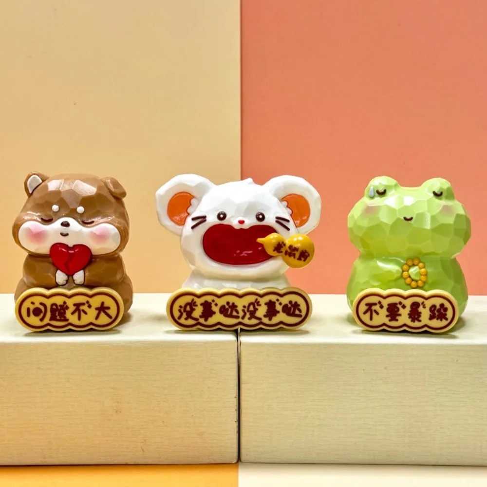 Резьба по текстуре капибара украшение для стола лягушка ремесла кукла