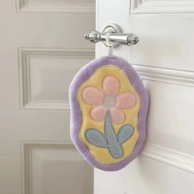 Милый коралловый бархатный тюльпан искусственная кухня подвесные полотенца