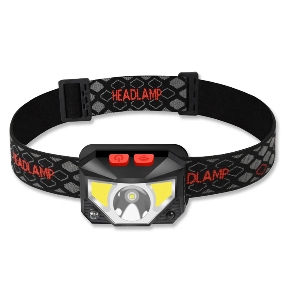 

USB Rechargeable XPG+COB LED Headlamp Wave Induction 500lm 1000mAh Waterproof Outdoor Safety Work Headlight for Camping Hiking