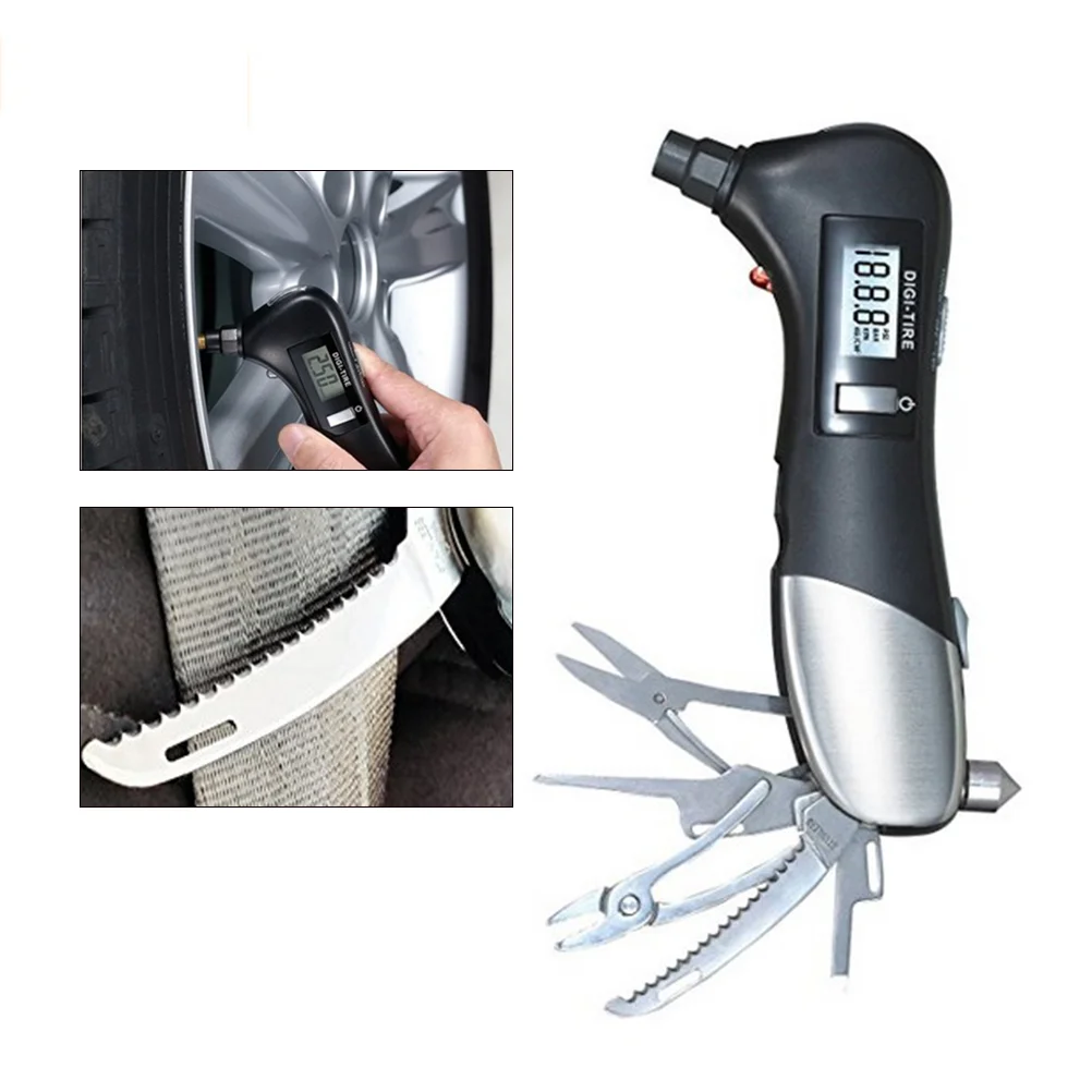 

Digital Tire Pressure Gauge 2-150PSI Tire Gauge with Tools for Car Motorcycle