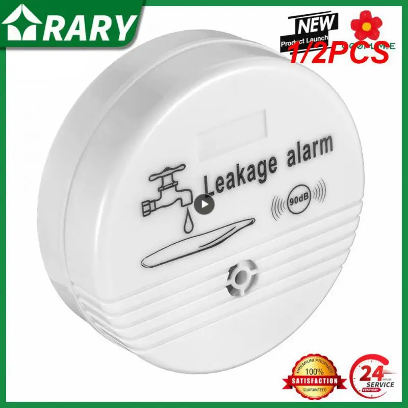 

1/2PCS 90db Leakage Alarm Detector Water Leakage Sensor Wireless Water Leak Detector House Safety Home Security Alarm System