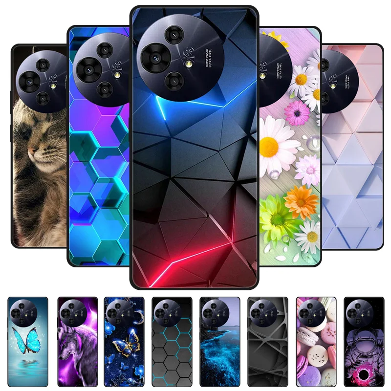 For TCL 50 Pro Nxtpaper 5G Case Luxury Painted Soft TPU Protective Silicone Phone for Back Cover Coque