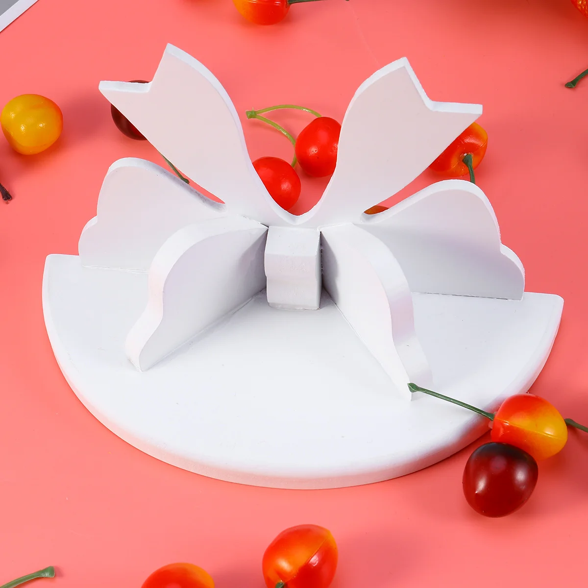 

Nordic Style Wooden Semicircle Storage Shelf Wall Rack Kids Room Decoration Wall Storage Holder (White) Shelves for bedroom