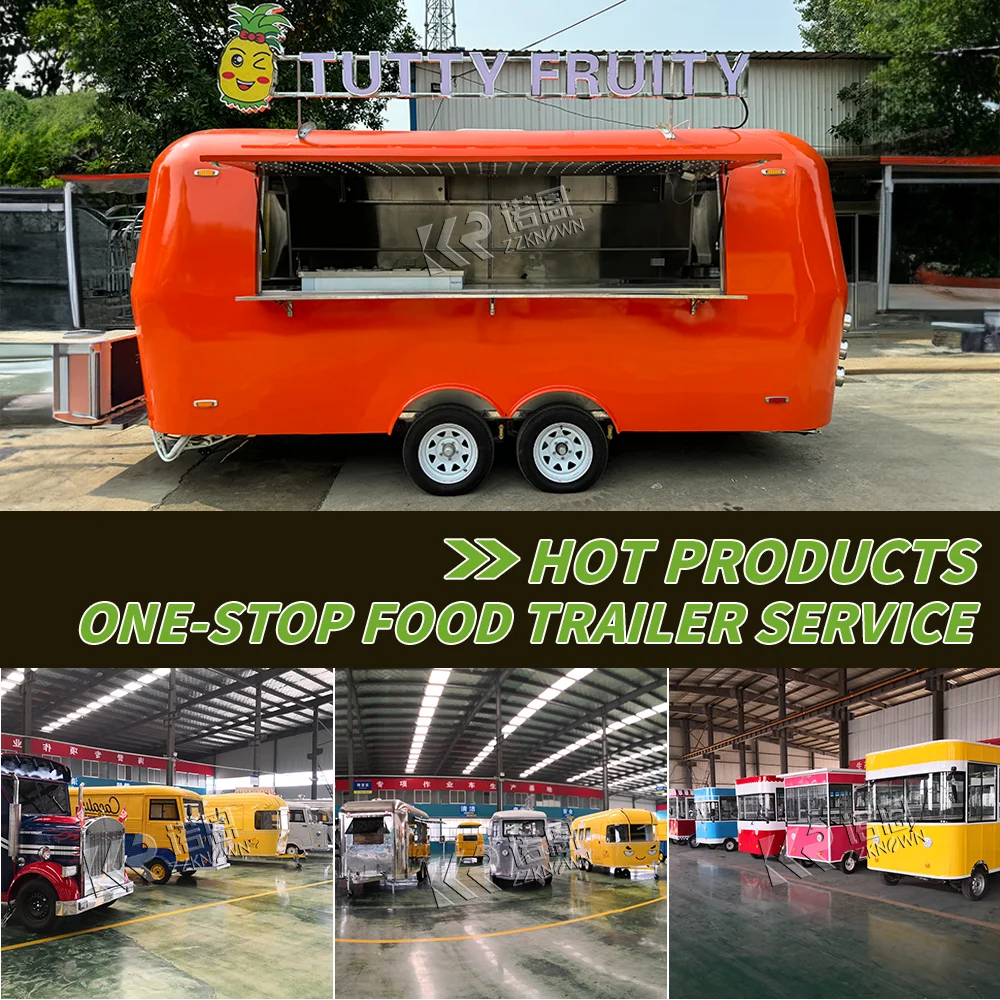 Вантажь для быстрого питания Airstream 2024 тележка закусок пиццы мобильный кухонный