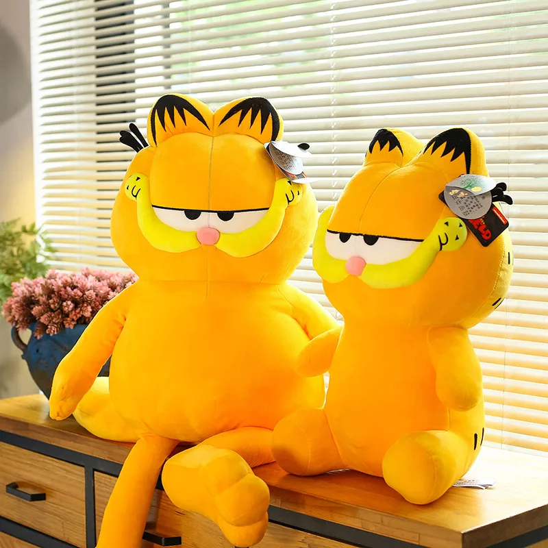50cm Cute Soft Garfield Plush Toys Office Nap Stuffed Animal Pillow Home Comfort Cushion Christmas Gift Doll for Kids Girl