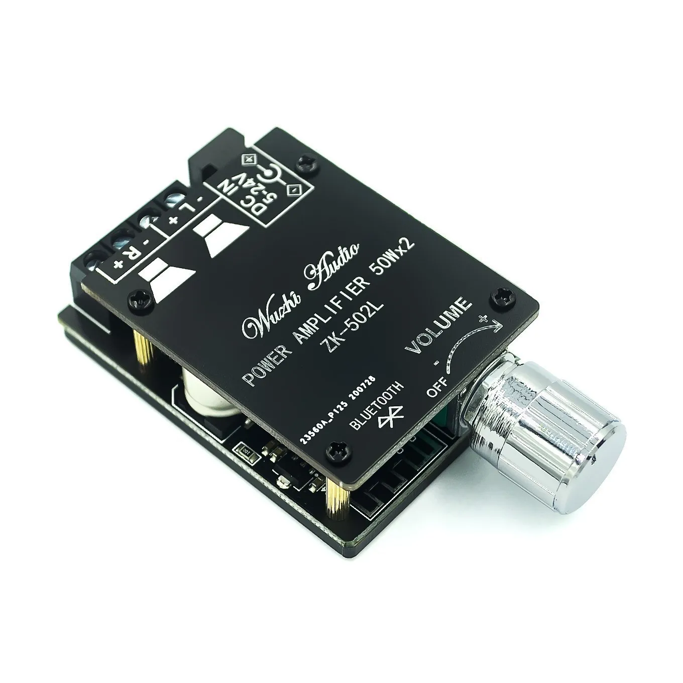 ZK-502L MINI для Bluetooth 5,0 DC 5-24V беспроводной аудио цифровой усилитель мощности, стереоплата, усилитель 50 Вт x2 Amp