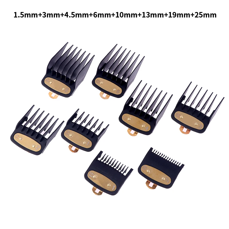 

8Pc/Set Limit Comb Hair Clipper Guide Size Hair Clipper Replacement Parts Limit Comb Electric Clipper Universal With Iron Sheet