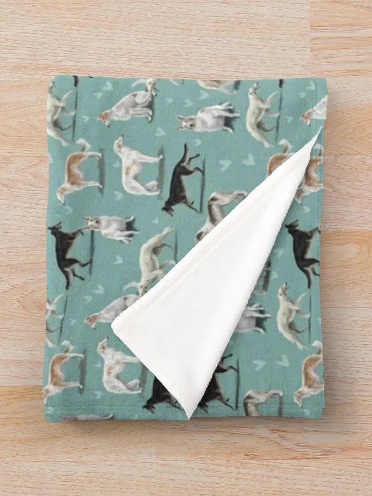 Одеяло Борзой очень большое одеяло милые клетчатые одеяла для косплея в стиле