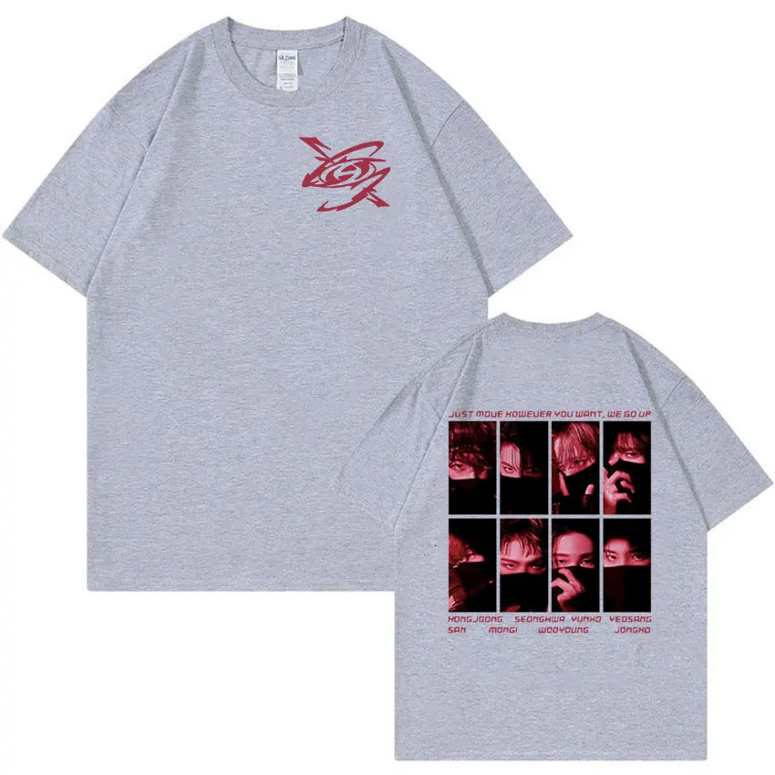 Футболка Мужская/Женская хлопковая оверсайз с принтом Ateez