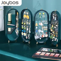 joybos4fans 240 hole screen jewelry holder folding storage rack earrings studs gift display rack necklace jwelry organizer shelf