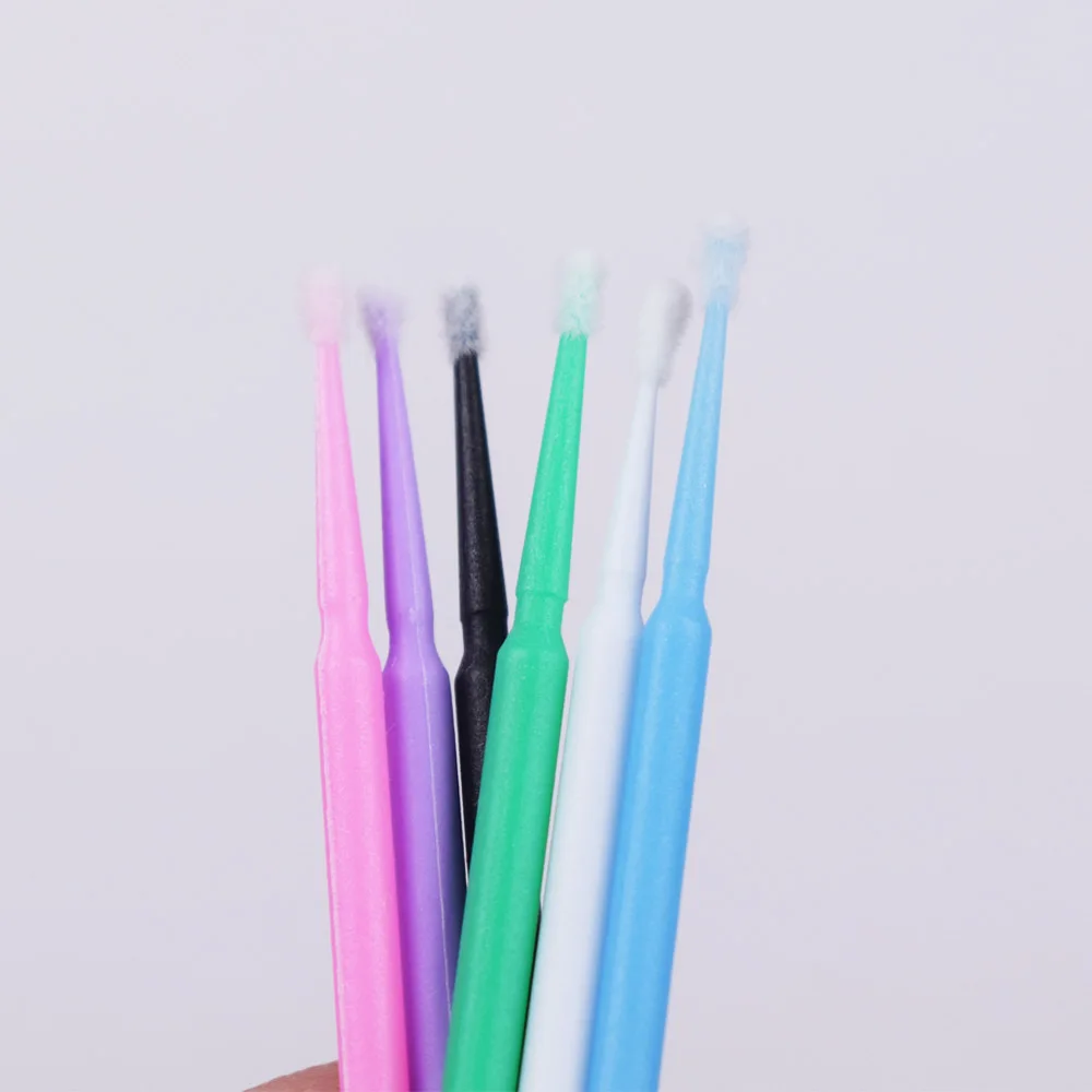 

100Pcs/bag Disposable MicroBrush Eyelashes Extension Individual Lash Removing Swab Micro Brush For Eyelash Extension Tools