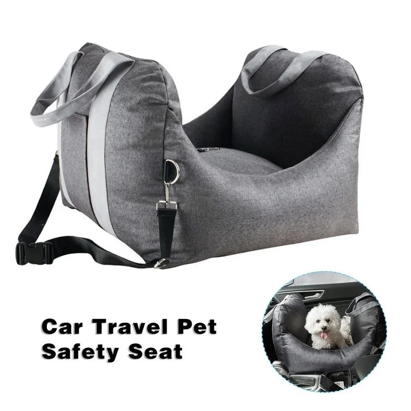 Dog Car Seat Bed Car Central Dog Car Seat Bed Portable Dog Carrier for Small Dogs Cats Safety Travel Bag Dog Accessories