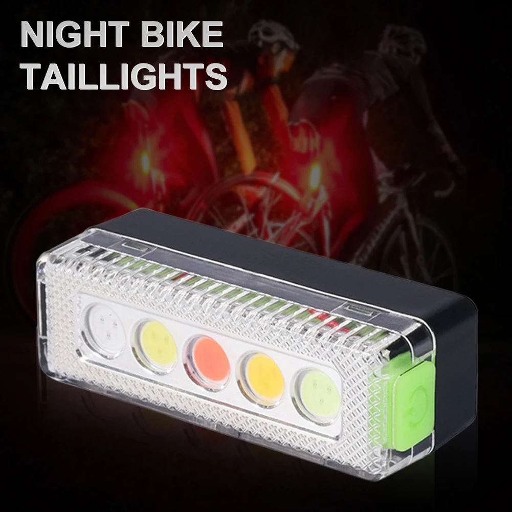 

Bike Tail Light Waterproof USB Rechargeable Bicycle Warning Light with 5 Modes Ultra-Bright Bike Rear Lamp Cycling Equipment