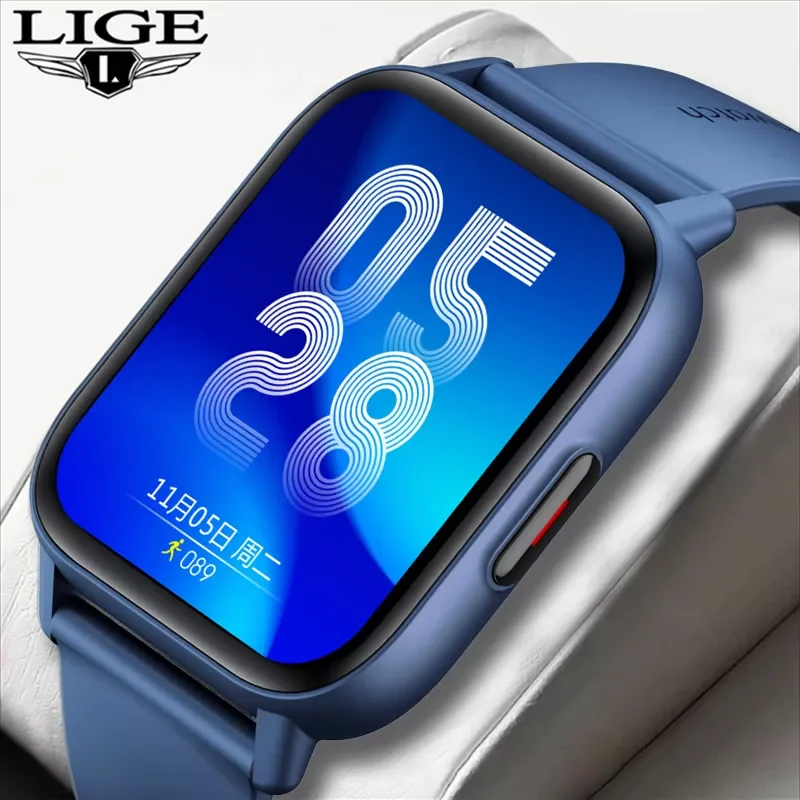 

LIGE Temperature Measure Men Smart Watch Incoming Call Remind Pedometer Calorie Monitor Fitness Tracker Smartwatch For Men Women
